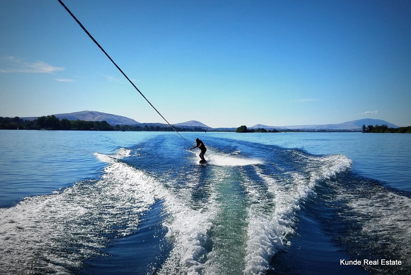 Wakeboarding on the Columbia River